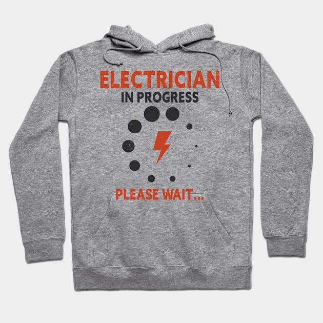 Electrician Apprentice Loading Journeyman Hoodie by Tom´s TeeStore